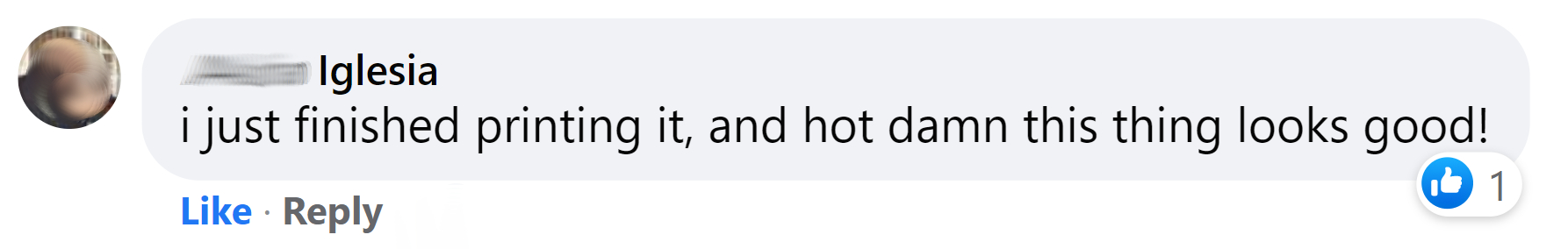 customer review from facebook