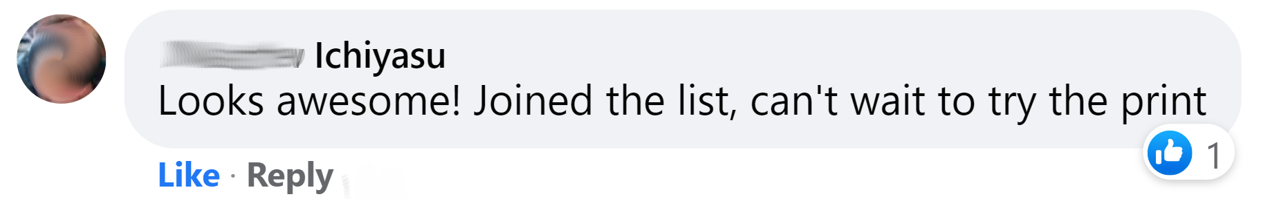 customer review from facebook